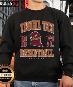 Awesome Virginia Tech Hokies basketball sweatshirt featuring team colors and logo, perfect for fans and game day.