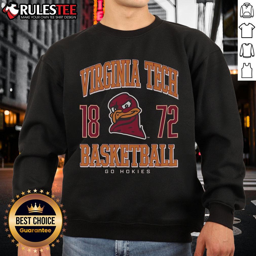Awesome Virginia Tech Hokies Basketball Sweatshirt Awesome Virginia Tech Hokies basketball sweatshirt featuring team colors and logo, perfect for fans and game day.