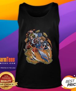 Alt Text: Awesome War of the Lions Squall Leonhart and Ventus tank top featuring iconic Final Fantasy and Kingdom Hearts designs.