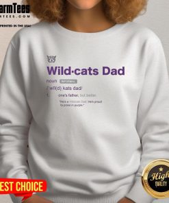 Awesome Weber State Wildcats Dad Definition Sweatshirt in navy, showcasing team spirit and comfort for proud dads.