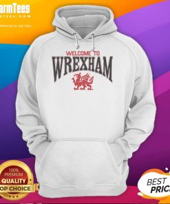 Awesome Welcome to Wrexham dragon hoodie featuring a vibrant design, perfect for fans and stylish comfort.