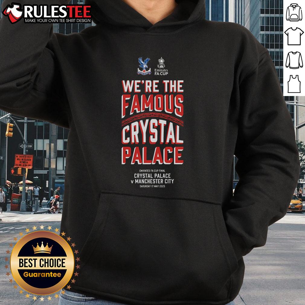 Awesome We'Re The Famous Crystal Palace Final Junior Hoodie Awesome Were The Famous Crystal Palace Final Junior Hoodie in vibrant colors, perfect for young fans of the team.