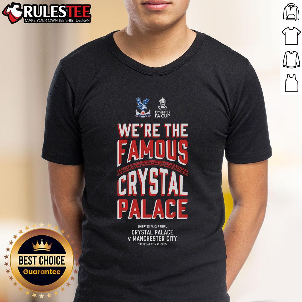 Awesome We'Re The Famous Crystal Palace Final Junior T Shirt Awesome We're The Famous Crystal Palace Final Junior T-Shirt featuring vibrant colors and team logo for young fans.