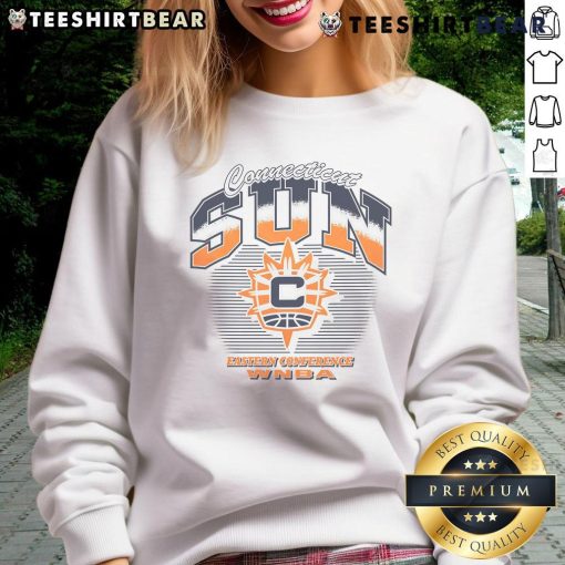 Alt Text: Awesome WNBA Connecticut Sun Pick and Roll sweatshirt featuring bold team colors and logo for fans and athletes.