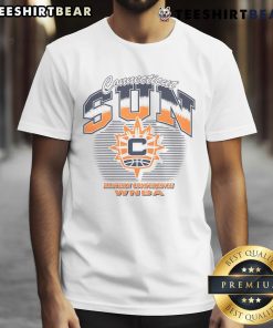 Awesome WNBA Connecticut Sun pick and roll T-shirt featuring vibrant team colors and stylish design for fans.