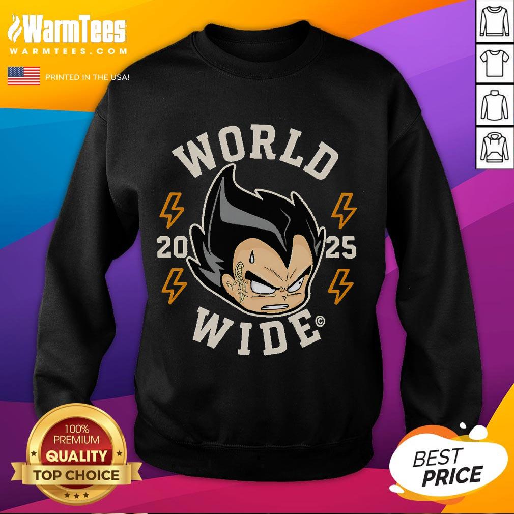 Awesome World Wide Vegeta 2025 Sweatshirt Awesome World Wide Vegeta 2025 Sweatshirt featuring vibrant design and comfortable fit for fans of Dragon Ball Z.
