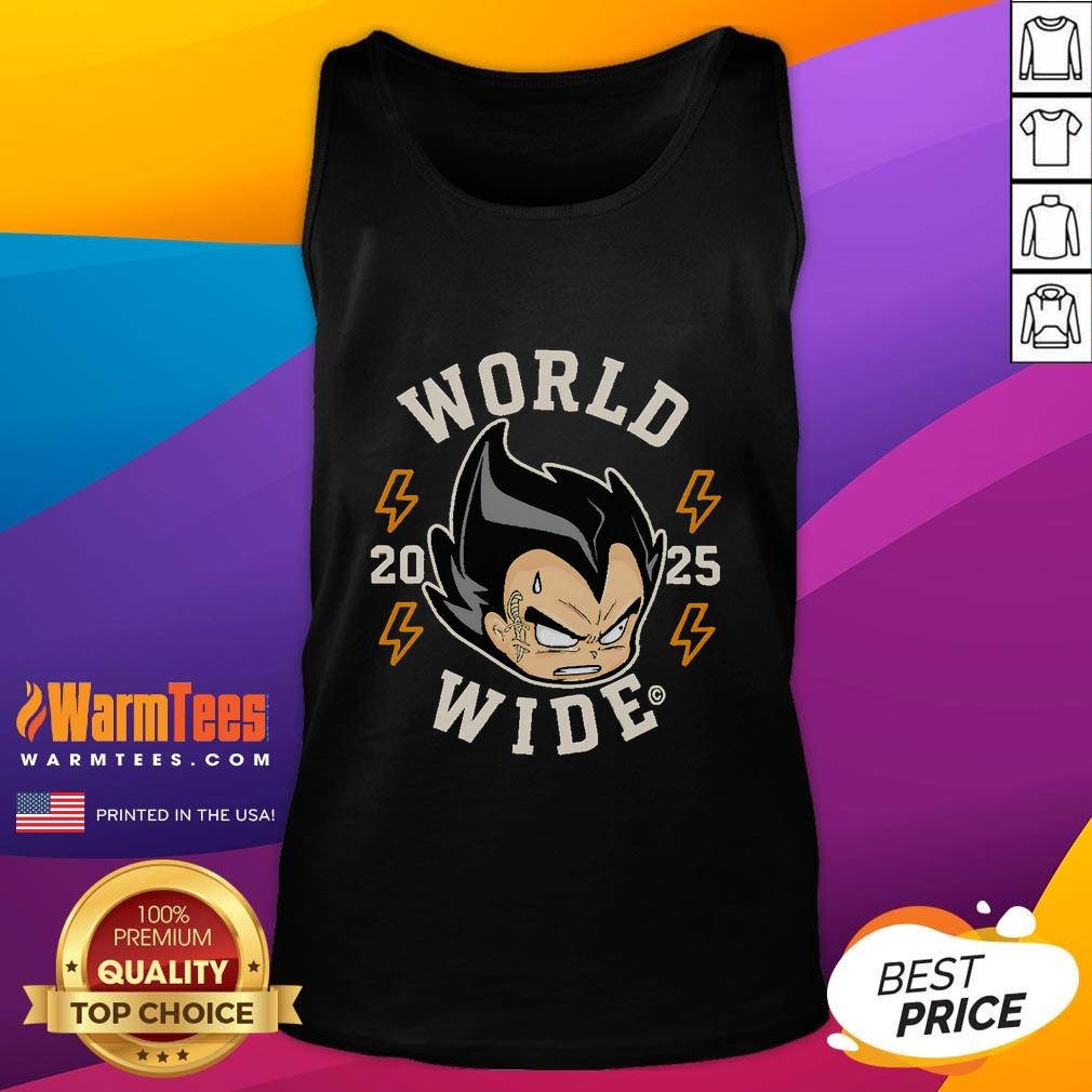 Awesome World Wide Vegeta 2025 Tank Top Awesome World Wide Vegeta 2025 Tank Top featuring vibrant artwork of Vegeta, perfect for Dragon Ball Z fans.
