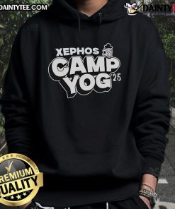 Awesome Xephos Camp Yog 2025 Hoodie in vibrant colors, perfect for outdoor adventures and cozy relaxation.