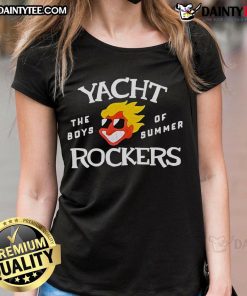 Awesome Yacht Rockers Boys of Summer Ladies Tee featuring vibrant design, perfect for summer outings and music lovers.