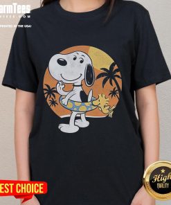 Cute Beagle Sun Block Ladies Tee featuring an adorable beagle graphic, perfect for dog lovers and casual wear.