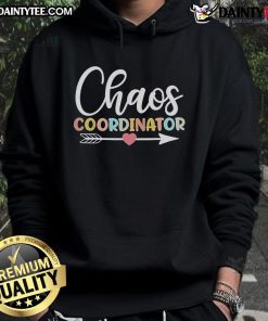 Cute best tie-dye chaos coordinator hoodie in vibrant colors, perfect for casual wear and expressing personality.