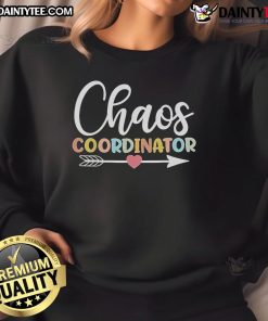 Alt Text: Cute Best Tie Dye Chaos Coordinator Sweatshirt in vibrant colors, perfect for casual wear and expressing your fun personality.