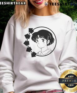 Alt Text: Cute Blink-182 Akane Tendo Smiley Anime Girl Sweatshirt featuring vibrant colors and playful design for fans.