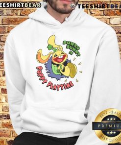 Cute Bunzo Bunny in a colorful Poppy Playtime hoodie, showcasing a playful and vibrant design for fans.