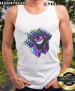 Alt Text: Cute Cyberpunk Gengar Pokemon tank top featuring vibrant colors and a stylish design perfect for fans and casual wear.