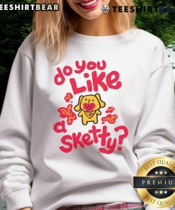 Alt Text: Cute Do You Like A Sketty Sweatshirt featuring playful spaghetti design, perfect for casual outfits and food lovers.