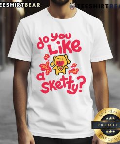Alt Text: Cute 'Do You Like A Sketty' T-shirt featuring playful graphics, perfect for pasta lovers and casual wear enthusiasts.