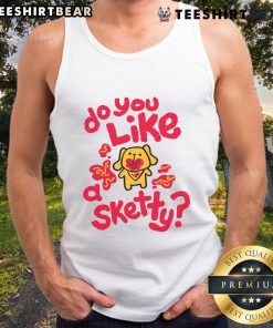Cute 'Do You Like A Sketty' tank top featuring playful spaghetti graphics, perfect for casual summer outfits.