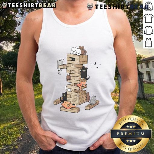 Adorable kittens gaming on a tank top design, perfect for cat lovers and gamers alike. Cute Gaming Kittens Tank Top.