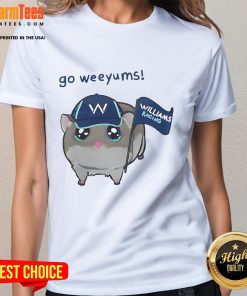 Cute Go Weeyums Williams Racing Ladies Tee featuring a stylish design for passionate racing fans.