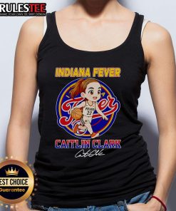 Alt Text: Cute Indiana Fever Caitlin Clark chibi tank top featuring vibrant graphics and a playful design for fans.