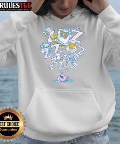 Cute Kirby hoodie with 'Our Dreams Will Carry Us' design, perfect for fans of the game and cozy fashion.