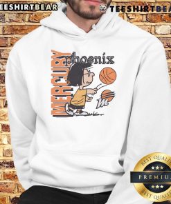 Cute Peanuts Marcie x Phoenix Mercury hoodie featuring vibrant colors and playful design, perfect for fans and collectors.