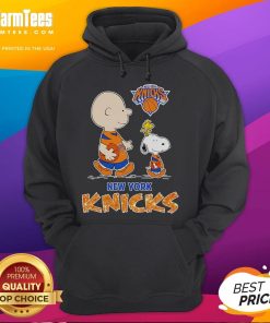 Cute Peanuts New York Knicks hoodie featuring Snoopy and friends, perfect for fans and cozy winter wear.