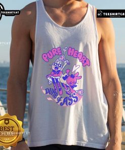 Cute Pure of Heart Dumb of Ass Giraffalope Tank Top featuring a whimsical giraffalope design in vibrant colors.