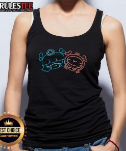 Adorable Shoomimi and Shoominion VTuber tank top featuring vibrant colors and playful design.