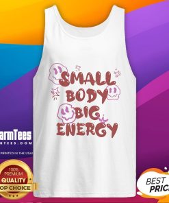 Cute small body big energy tank top in vibrant colors, perfect for active wear and casual summer outings.