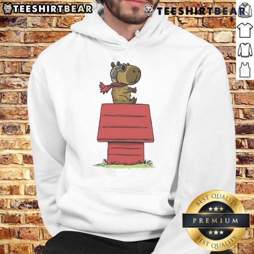 Adorable Cute Snoopybara Hoodie featuring a playful design of Snoopybara, perfect for cozy casual wear.
