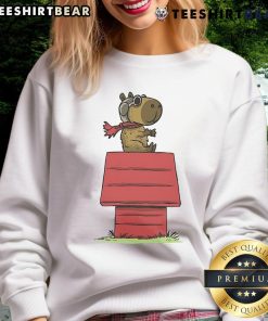 Alt Text: Adorable Cute Snoopybara Sweatshirt featuring a playful design of Snoopybara in vibrant colors, perfect for cozy wear.