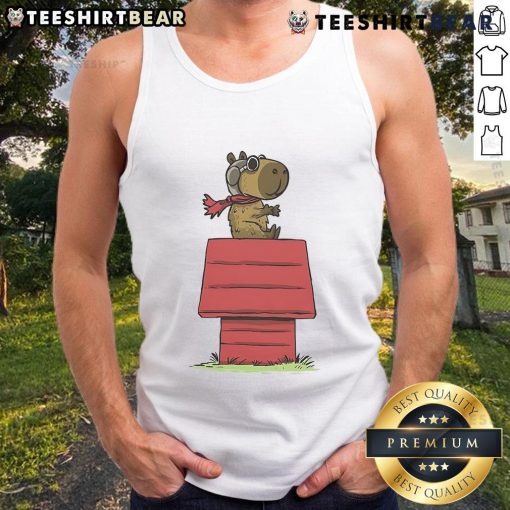 Cute Snoopybara tank top featuring a playful design and vibrant colors, perfect for casual summer outfits.