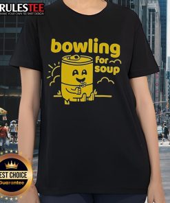 Alt Text: Cute sparrow sleeping on a 'Bowling for Soup' ladies tee, showcasing playful design and vibrant colors.