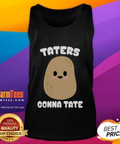 Cute Taters Gonna Tate funny potato tank top featuring a playful potato graphic, perfect for potato lovers.
