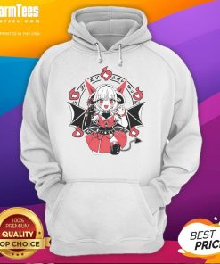 Alt Text: Cute Textilgremlin Vorbestellung Lightmotif Waifu Hoodie featuring vibrant colors and a playful design for fans.