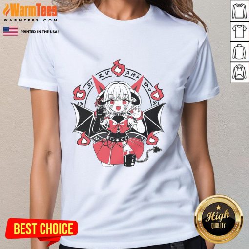 Cute Textilgremlin Vorbestellung Lightmotif Waifu Ladies Tee featuring a playful design for anime fans.