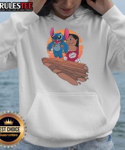 Alt Text: Cute The Experiment King Lilo and Stitch Hoodie featuring vibrant colors and playful design, perfect for fans.