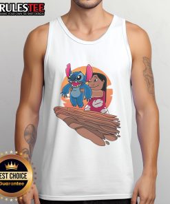 Alt Text: Cute Lilo and Stitch tank top featuring Experiment King design, perfect for fans of Disney's Lilo & Stitch.