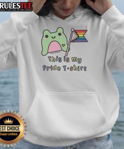 Cute LGBT hoodie from Sugar and Sloth featuring a colorful pride design, perfect for showcasing your pride.