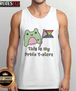Alt Text: Cute LGBT tank top featuring a colorful This is My Pride design by Sugar and Sloth, perfect for Pride events.
