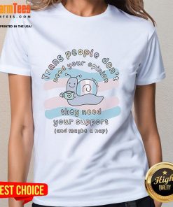 Cute trans people graphic tee by Sugar and Sloth, promoting support and understanding, perfect for casual wear.