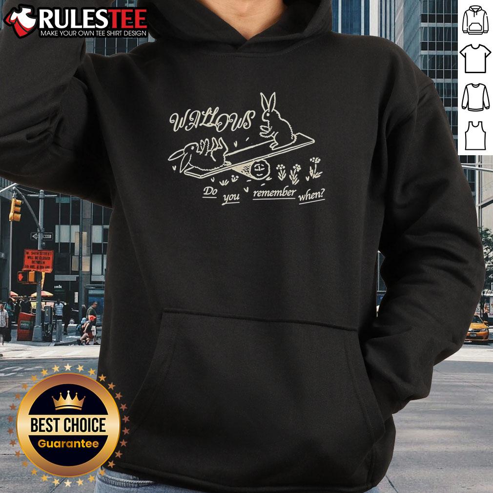 Cute Wallows Do You Remember When Bunny Hoodie Alt Text: Cute Wallows 'Do You Remember When' bunny hoodie featuring a playful design perfect for cozy outfits.