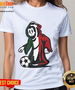 Cute Warren Lotas futbol baby reaper ladies tee featuring a playful graphic design, perfect for stylish fans.