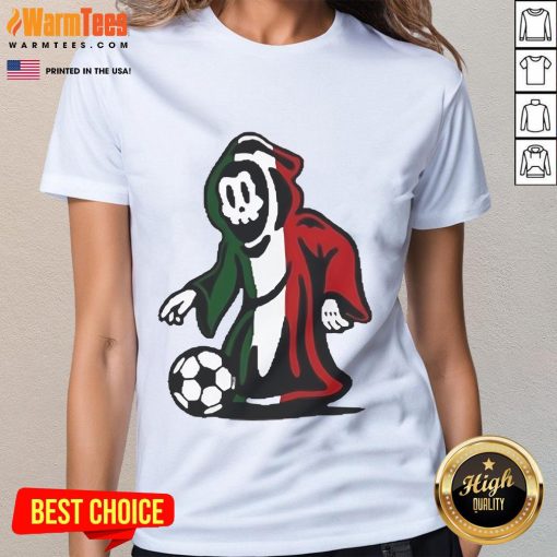 Cute Warren Lotas futbol baby reaper ladies tee featuring a playful graphic design, perfect for stylish fans.