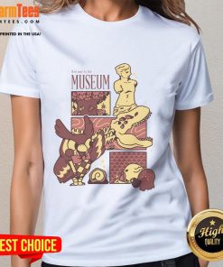 Cute Welcome to the Museum Connoisseur Ladies Tee featuring a stylish design perfect for art lovers and museum visits.