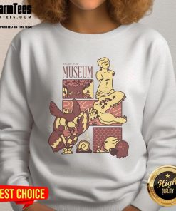 Cute Welcome to the Museum Connoisseur Sweatshirt featuring a stylish design for art lovers and museum enthusiasts.
