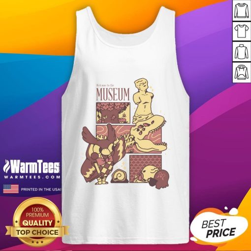 Alt Text: Cute welcome to the museum connoisseur tank top featuring vibrant graphics and a comfortable fit for art lovers.