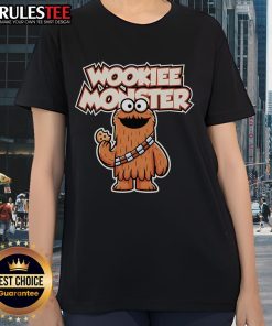 Cute Wookie Monster ladies tee featuring a colorful graphic and soft fabric, perfect for casual wear and fans.